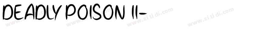 DEADLY POISON II字体转换